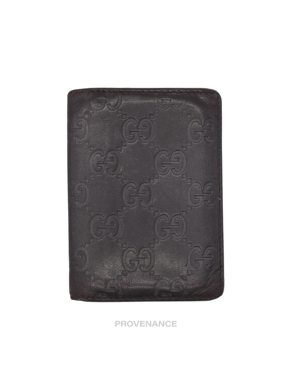 🔴 Gucci Pocket Organizer Wallet - Chocolate GG Guccissima